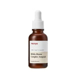 ProtoClinical k-beauty [MANYO FACTORY] Bifida Biome Complex Ampoule 50ml shown as a gray beauty product silhouette between pale side panels on a light background.