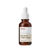 ProtoClinical k-beauty [MANYO FACTORY] Bifida Biome Complex Ampoule 50ml shown as a gray beauty product silhouette between pale side panels on a light background.