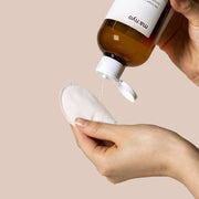 ProtoClinical k-beauty [MANYO FACTORY] Bifida Biome Ampoule Toner 400ml mauve and gold visual in a centered square layout on a light background.