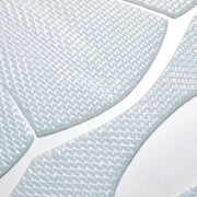 ProtoClinical k-beauty noprob Blue Azulene Hydrogel Mask 37g X 5ea close-up of pale blue textured hydrogel mask pieces overlapping on a clean white background