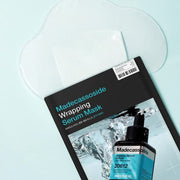 MEDIHEAL Madecassoside Wrapping Serum Mask 25ml X 10ea by ProtoClinical displayed in product packaging on a white background, highlighting the mask set presentation for a k-beauty skincare routine.
