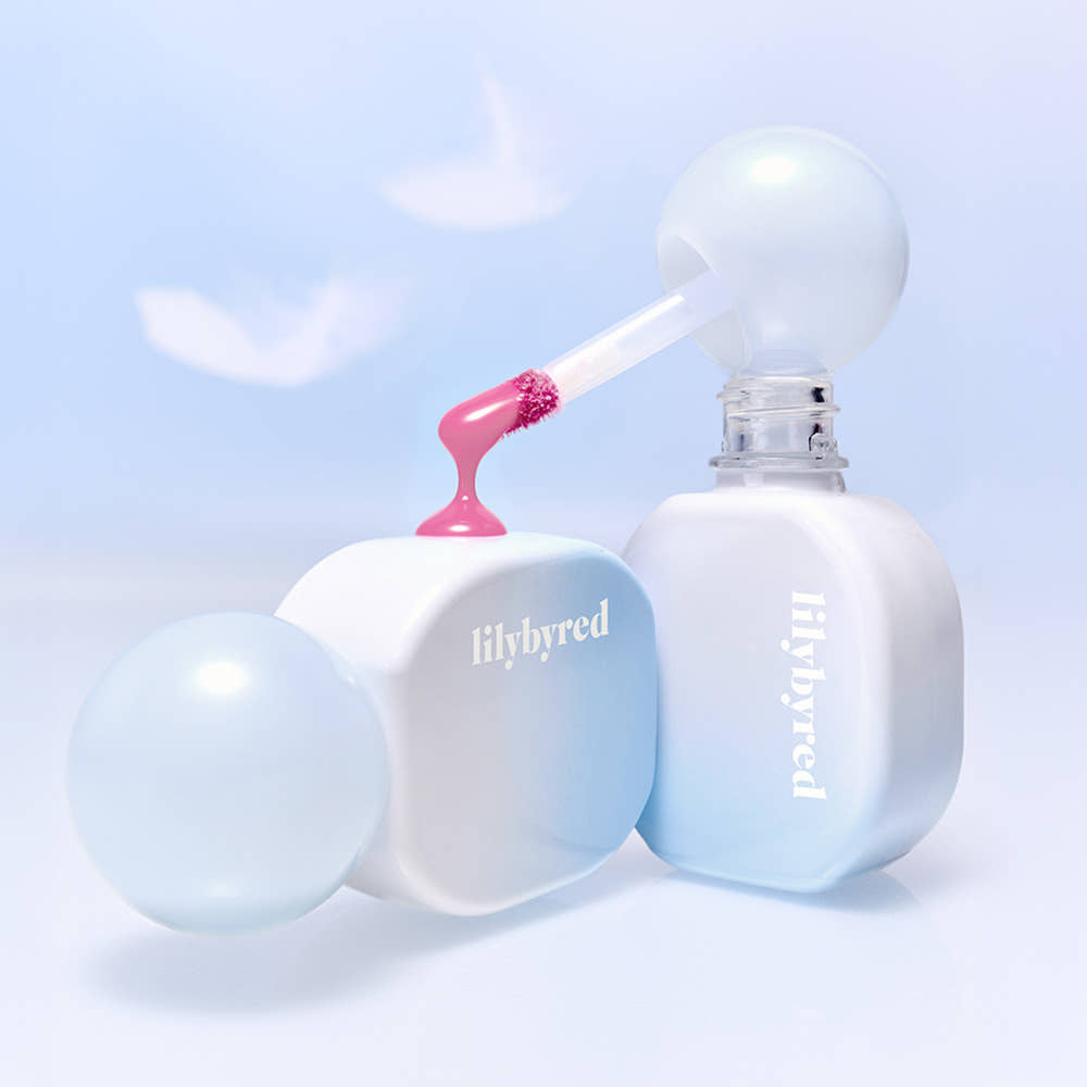 ProtoClinical k-beauty lilybyred Sugar Wrapping Tint Gloss 6g (8colors) single lip gloss bottle with pink-toned details on a white background