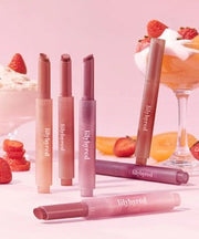 ProtoClinical k-beauty lilybyred Balming Dewy Tint 6g (6colors) single rounded lip tint bottle shown upright with a glossy pink cap on a soft pink background