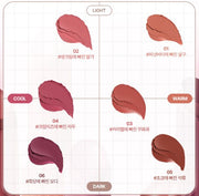 ProtoClinical k-beauty lilybyred Milky Blur Fondue Bar 1.9g (6colors) single pink cylindrical balm stick shown upright in a close-up product visual on a light background