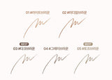 ProtoClinical k-beauty lilybyred Skinny Mes Brow Pencil 0.06g (5colors) slim brow pencil packaging in a square close-up on a light background
