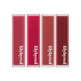 ProtoClinical k-beauty lilybyred Mood Liar Velvet Tint 4.2g (10colors) single velvet lip tint product visual with applicator-style packaging on a light background