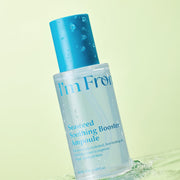 ProtoClinical k-beauty I'm from Seaweed Soothing Booster Ampoule 50ml pale aqua vertical promotional graphic on a light yellow background