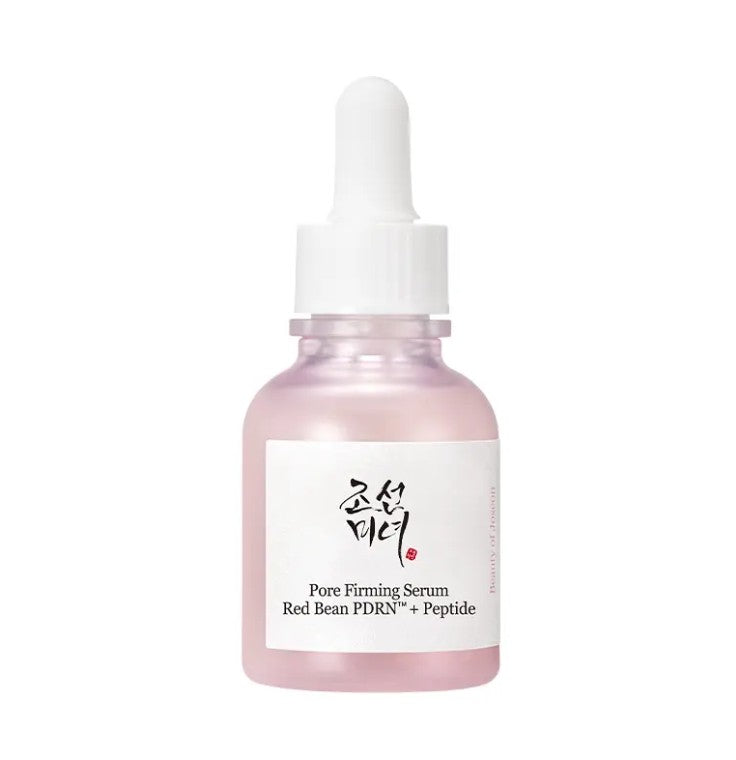 ProtoClinical k-beauty [Beauty of Joseon] Pore Firming Serum (Red Bean PDRN+Peptide) 30ml pink serum bottle with a white dropper cap and white label centered on a clean white background