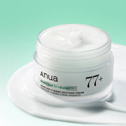 Anua Heartleaf 77 B3 Zinc Soothing Cream 80ml package on mint green background