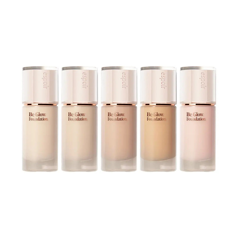 ProtoClinical k-beauty pale beige beauty graphic with two soft vertical forms on a light background.