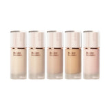 ProtoClinical k-beauty pale beige beauty graphic with two soft vertical forms on a light background.