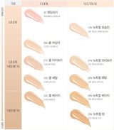 ProtoClinical k-beauty pale cream beauty graphic with a soft gray vertical center on a light background.