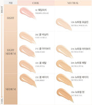 ProtoClinical k-beauty pale cream beauty graphic with a soft gray vertical center on a light background.