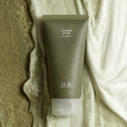 ProtoClinical k-beauty beauty product packaging with a warm brown vertical center on a pale blue background.