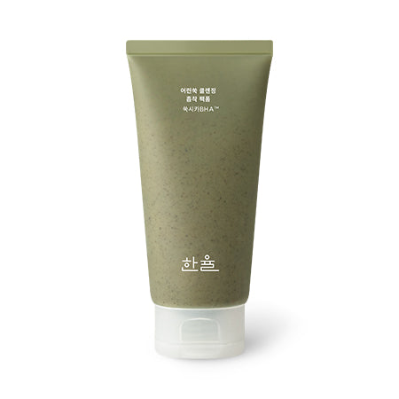 ProtoClinical k-beauty beauty product packaging with a dark olive vertical center on a light background.