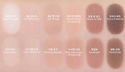 ProtoClinical k-beauty soft peach and gray beauty graphic with a darker lower center on a light background.