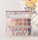 ProtoClinical k-beauty layered beige and gray beauty graphic on a pale background.