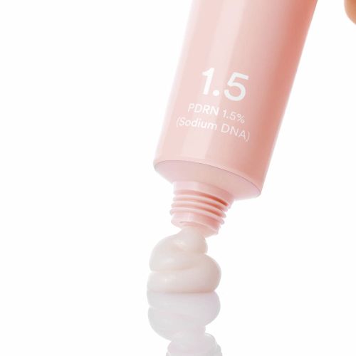 ProtoClinical k-beauty Abib PDRN Intensive Cream 1.5 Tube 75ml single upright cream tube on a white background with pale blue left shading and warm tan top-right shading