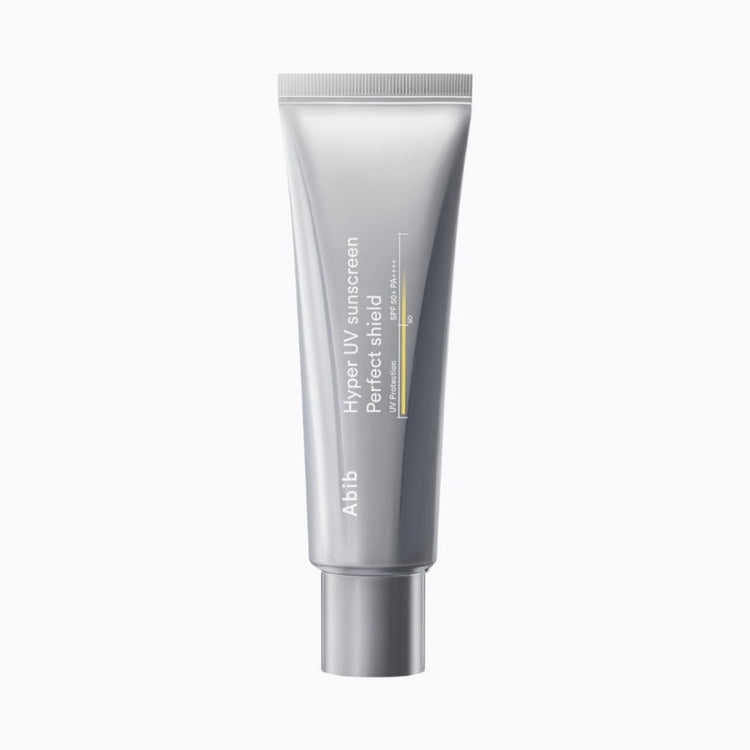 ProtoClinical k-beauty Abib Hyper UV Sunscreen Perfect Shield SPF50+ PA++++ 50ml single front-facing sunscreen package centered on a clean white background