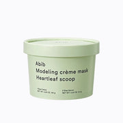 ProtoClinical k-beauty Abib Modeling Creme Mask Heartleaf Scoop 71g single creme mask packaging in a square packshot on a clean light background