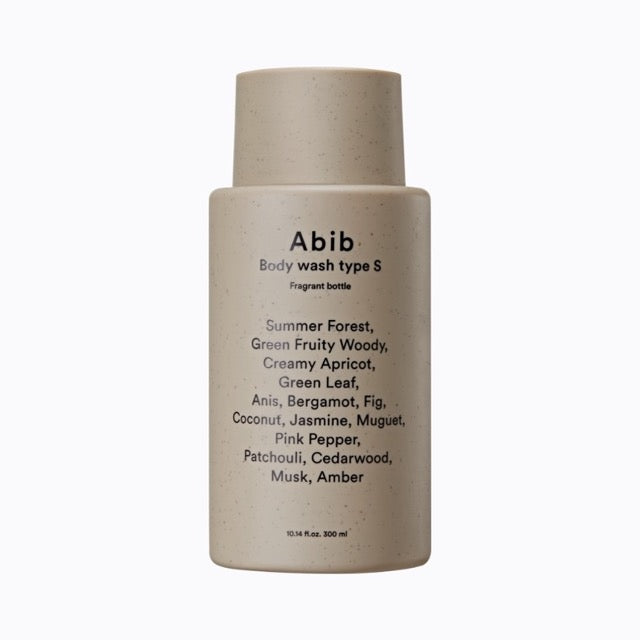 Abib Body Wash Fragrant Bottle 300ml [Type S] by ProtoClinical shown in a clean body wash bottle presentation with branded packaging for a k-beauty body care routine.