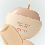ProtoClinical k-beauty warm beige beauty graphic with a darker vertical center on a light background.
