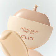 ProtoClinical k-beauty warm beige beauty graphic with a darker vertical center on a light background.