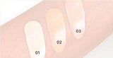 ProtoClinical k-beauty soft peach horizontal beauty graphic on a pale background.