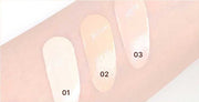 ProtoClinical k-beauty soft peach horizontal beauty graphic on a pale background.
