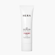 ProtoClinical k-beauty HERA UV Protector Tone-Up SPF50+ PA++++ 50ml #Peach shown as a single packaged sunscreen item on a clean white background