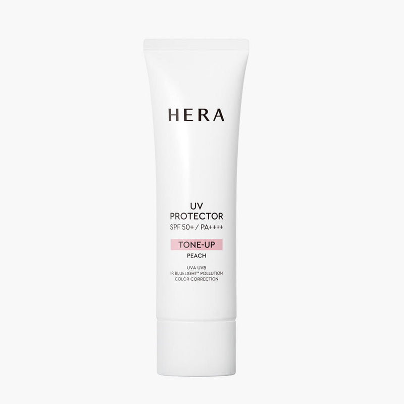 ProtoClinical k-beauty HERA UV Protector Tone-Up SPF50+ PA++++ 50ml #Peach shown as a single packaged sunscreen item on a clean white background