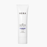 ProtoClinical k-beauty HERA UV Protector Tone-Up SPF50+ PA++++ 50ml #Lavender in a front-facing white tube with a lavender tone-up label, centered on a clean white background