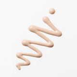 ProtoClinical k-beauty soft peach beauty graphic with pale blue side shading on a light background.