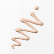 ProtoClinical k-beauty soft peach beauty graphic with pale blue side shading on a light background.