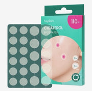 ProtoClinical k-beauty beplain Cicaterol Spot Patch 110ea (10mmX60ea+12mmX50ea) square spot patch package graphic with peach and white tones