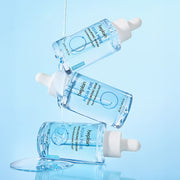 ProtoClinical k-beauty beplain Aqua Pure Hyaluronic Serum 30ml single upright pale blue and gray serum bottle centered on a white background.