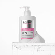 ProtoClinical k-beauty Dr.Melaxin Bondex Hair Clinic Shampoo 400ml single upright gray shampoo bottle centered on a light background.