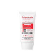ProtoClinical k-beauty Dr.Melaxin Hydro Ceramic Tone Up Essence Sunscreen SPF50+ PA++++ 50ml single upright pink sunscreen bottle centered on a light background.