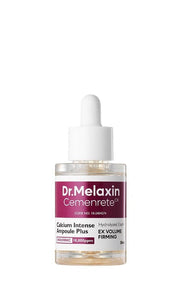 ProtoClinical k-beauty Dr.Melaxin Cemenrete Calcium Intense Ampoule Plus 30ml single upright blue-gray ampoule bottle centered on a white background