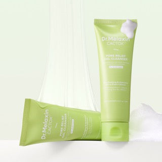 ProtoClinical k-beauty beauty product set with two soft olive-green vertical silhouettes on a light background.