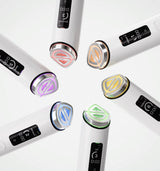 ProtoClinical k-beauty beauty product packaging in blue and beige tones on a light background.