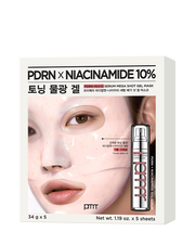 ProtoClinical k-beauty beauty graphic with soft peach and cool gray tones on a light background.