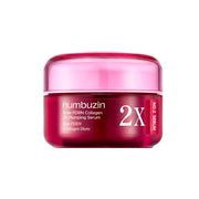 ProtoClinical k-beauty numbuzin No.2 Rose PDRN Collagen 2X Plumping Serum 30ml single upright pink serum bottle centered on a soft white background.