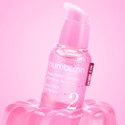 ProtoClinical k-beauty numbuzin No.2 Rose PDRN Collagen Plumping Serum 30ml single upright pink serum bottle centered on a soft white background.