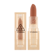 ProtoClinical k-beauty 3CE Soft Matte Lipstick 3.5g #WARMISH MOVE single lipstick tube with matching cap on a light background.