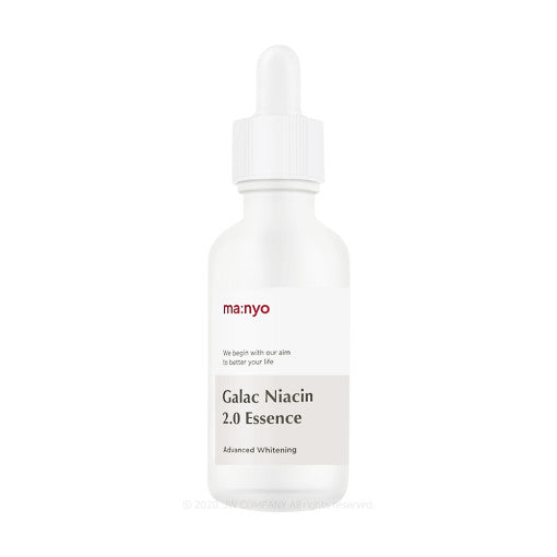 ProtoClinical k-beauty Manyo Factory Galac Niacin 2.0 Essence 50ml shown as a silhouette on a light background.