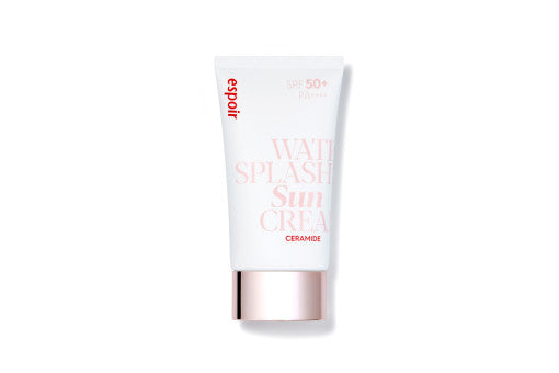 ProtoClinical k-beauty espoir Water Splash Sun Cream 60ml SPF50+PA+++ single upright pale beige sunscreen tube on a clean white background.