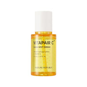 ProtoClinical k-beauty [NATURE REPUBLIC] VITAPAIR C Dark Spot Serum 45ml single upright yellow serum package on a light background.