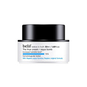 ProtoClinical k-beauty belif THE TRUE CREAM AQUA BOMB 50ml shown in product packaging on a light background.