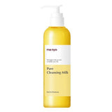 ProtoClinical k-beauty Manyo Factory Pure Cleansing Milk 200ml single upright cleansing milk bottle in warm beige packaging on a light background.